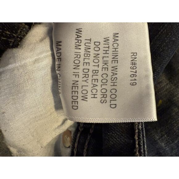 RS7 royal 7even mens 100% authentic size 34/32 long Stretch jeans Blue Faux Torn - Picture 8 of 10